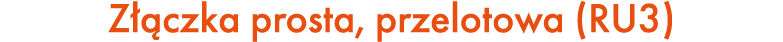 Z czka prosta, przelotowa (RU3)
