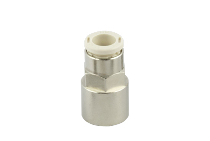 Racores automáticos en latón sin plomo serie F-E PLUS, tubo de ø 4 a 10 mm, rosca de M5 a 1/2”